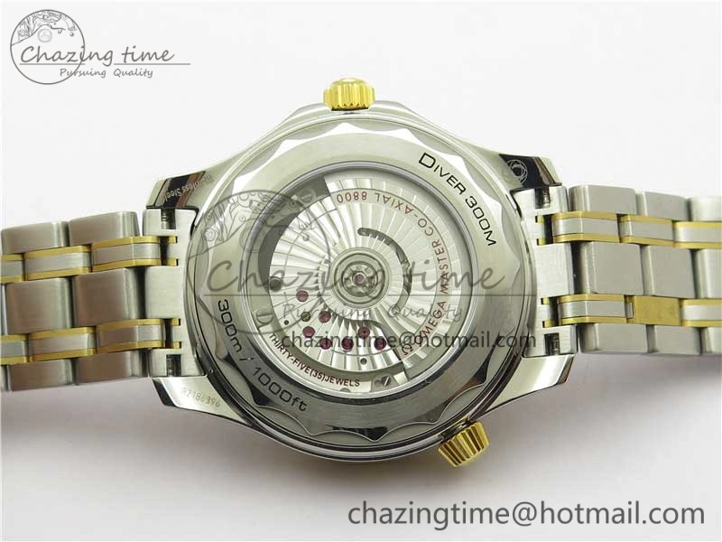 2018 Seamaster Diver 300M SS YG VSF 1:1 Best Edition YG Bezel Blue Dial on SS YG Bracelet A8800