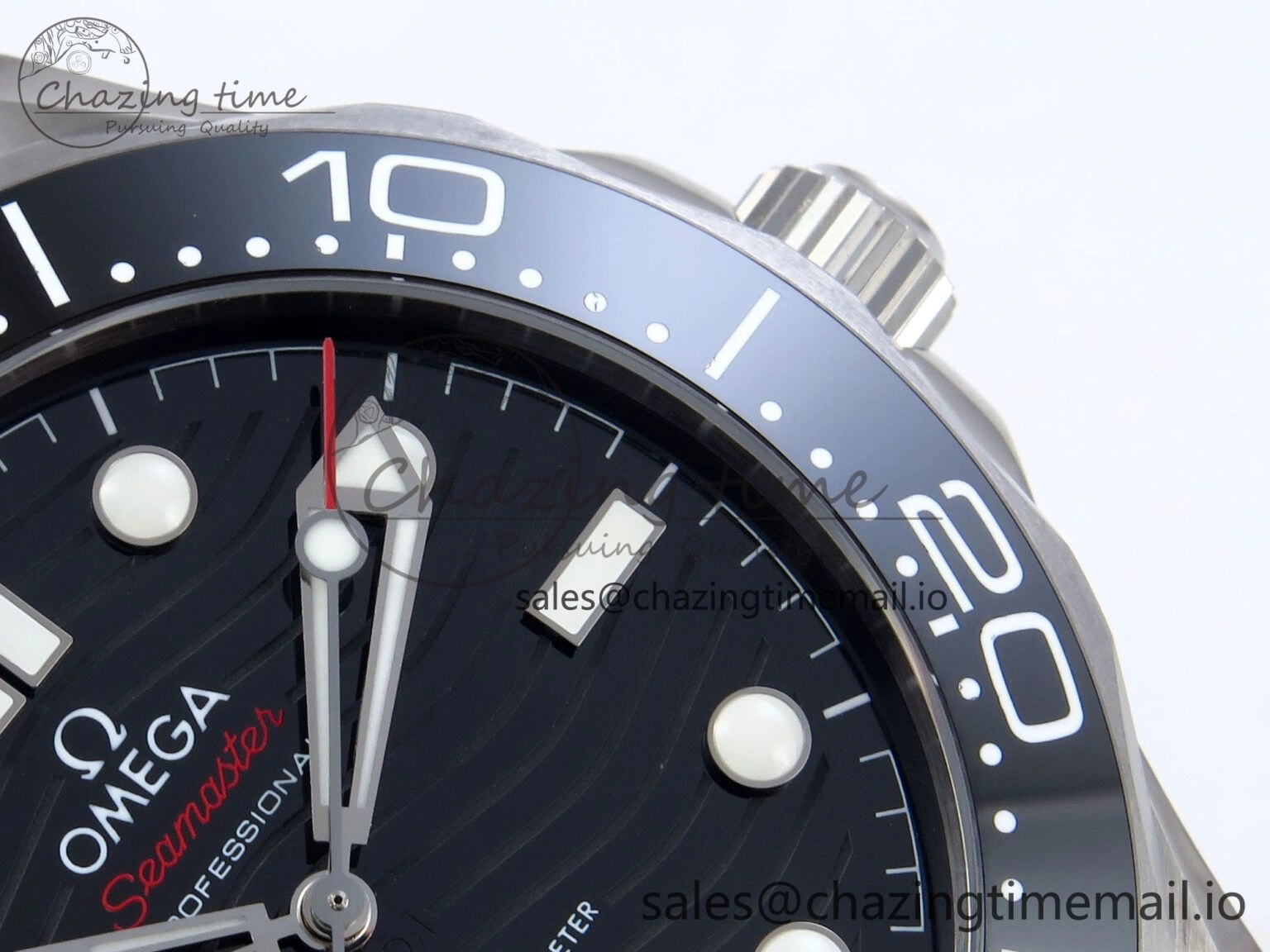 2018 Seamaster Diver 300M VSF 1:1 Best Edition Black Ceramic Black Dial on SS Bracelet A8800 V2
