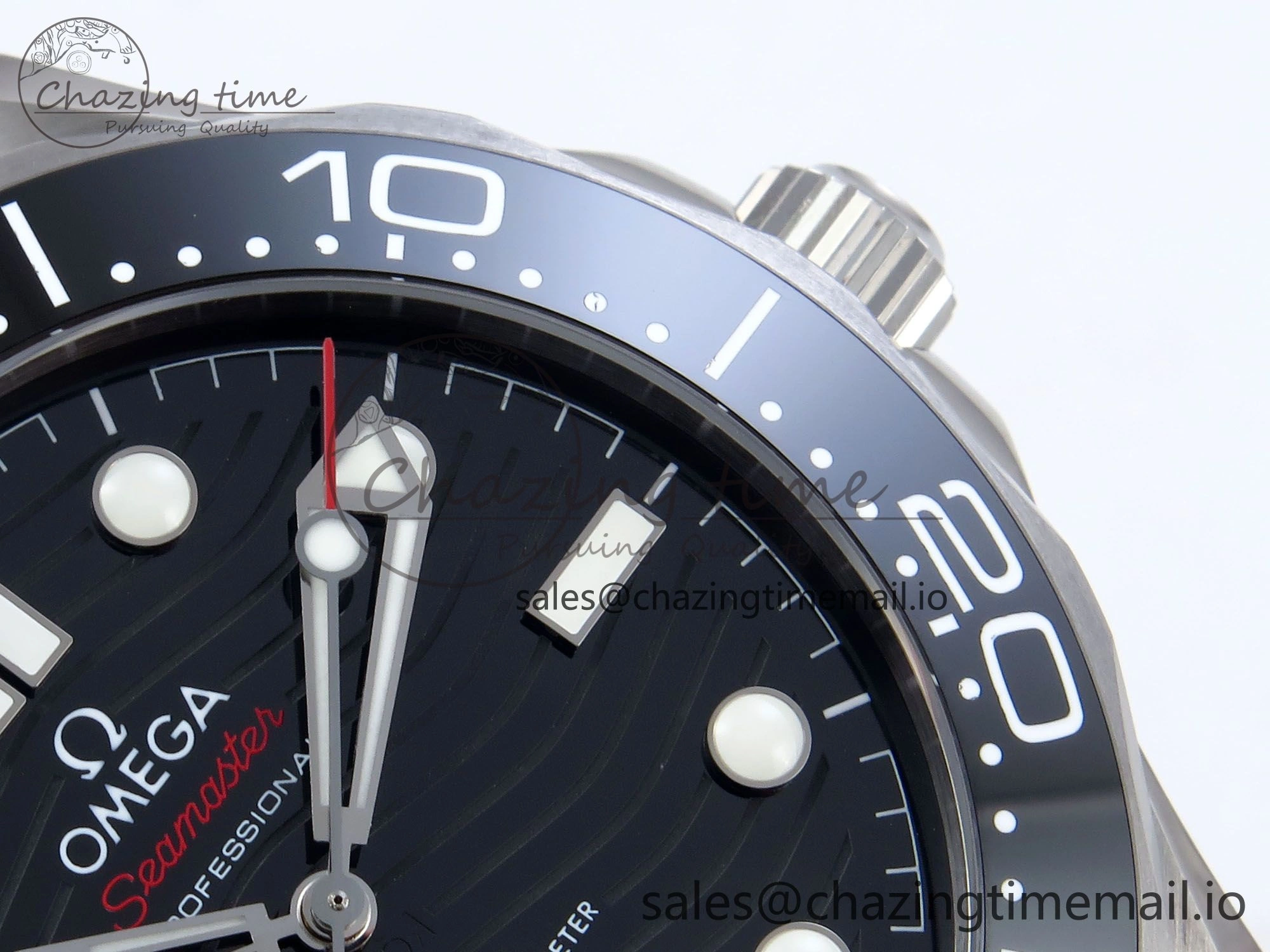 2018 Seamaster Diver 300M VSF 1:1 Best Edition Black Ceramic Black Dial on SS Bracelet A8800 V2