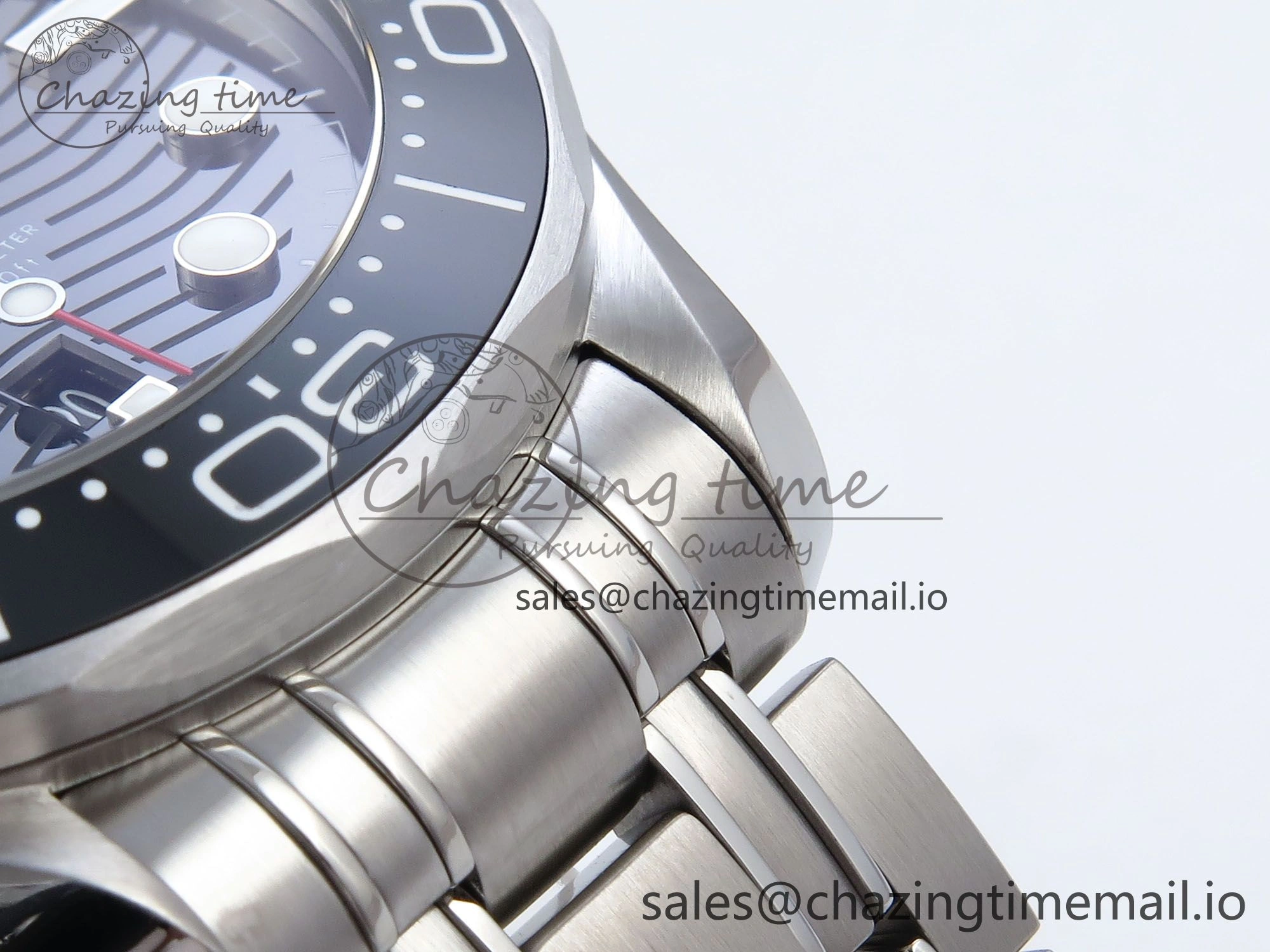 2018 Seamaster Diver 300M VSF 1:1 Best Edition Black Ceramic Black Dial on SS Bracelet A8800 V2