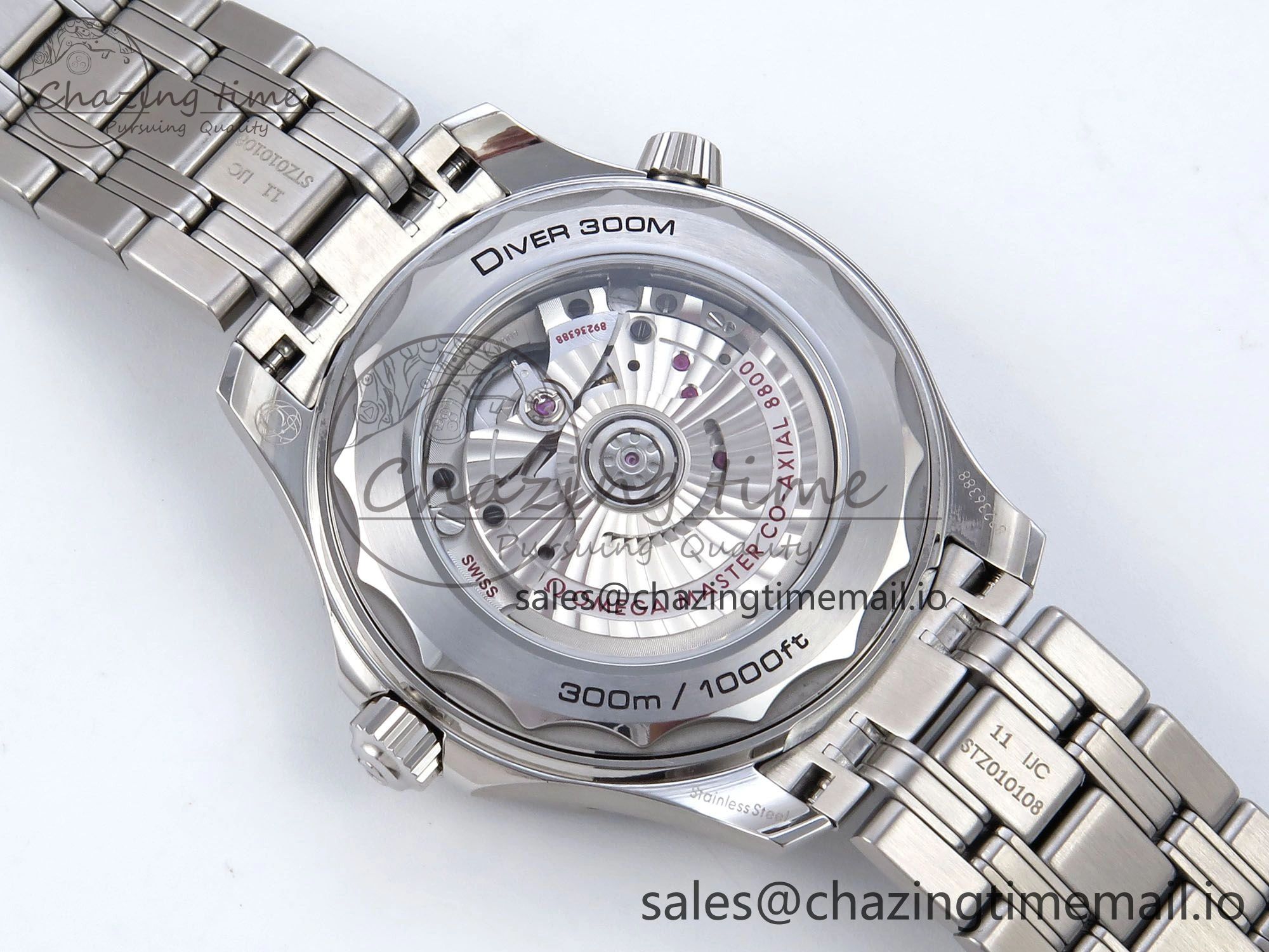 2018 Seamaster Diver 300M VSF 1:1 Best Edition Black Ceramic Black Dial on SS Bracelet A8800 V2