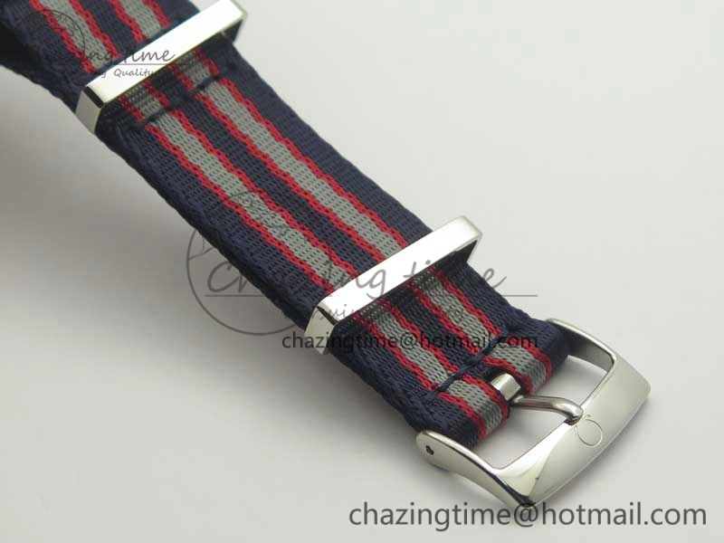 2018 Seamaster Diver 300M VSF Best Edition Blue Ceramic Dial on Blue Red Gray Nato Strap A8800
