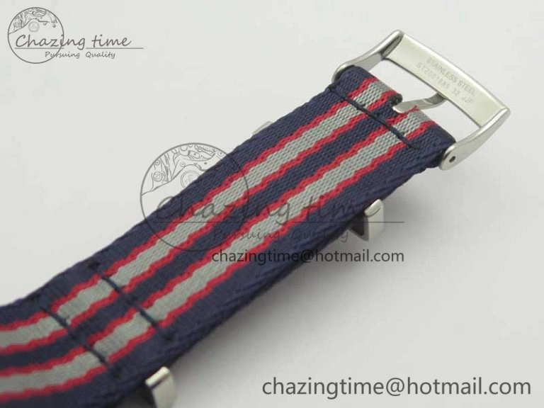2018 Seamaster Diver 300M VSF Best Edition Blue Ceramic Dial on Blue Red Gray Nato Strap A8800