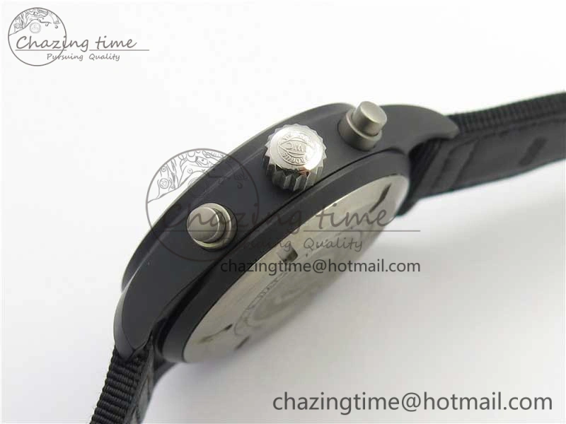 2019 New TOP GUN IW389101 Real Ceramic ZF 1:1 Best Edition on Black Nylon Strap A7750