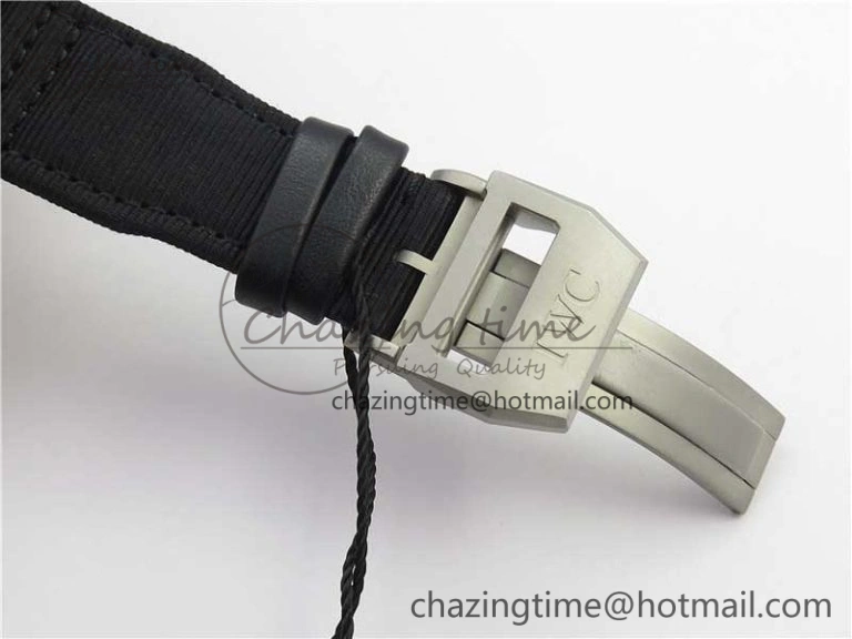 2019 New TOP GUN IW389101 Real Ceramic ZF 1:1 Best Edition on Black Nylon Strap A7750