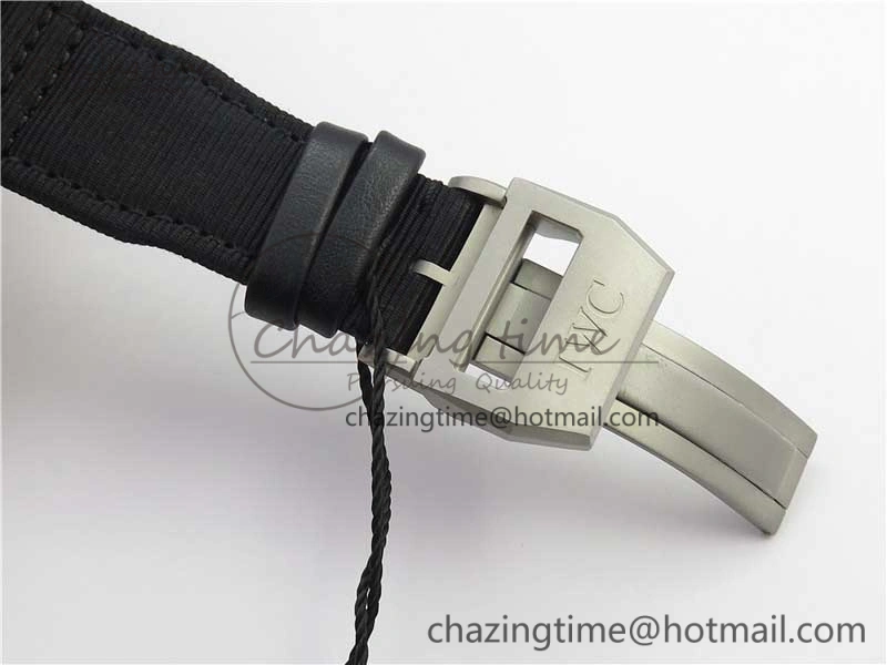 2019 New TOP GUN IW389101 Real Ceramic ZF 1:1 Best Edition on Black Nylon Strap A7750
