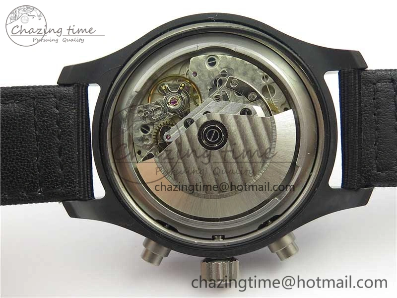 2019 New TOP GUN IW389101 Real Ceramic ZF 1:1 Best Edition on Black Nylon Strap A7750