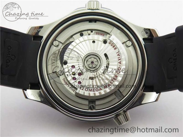 2019 Seamaster Diver 300M OMF Best Edition Black Ceramic White Dial on Black Rubber Strap A8800