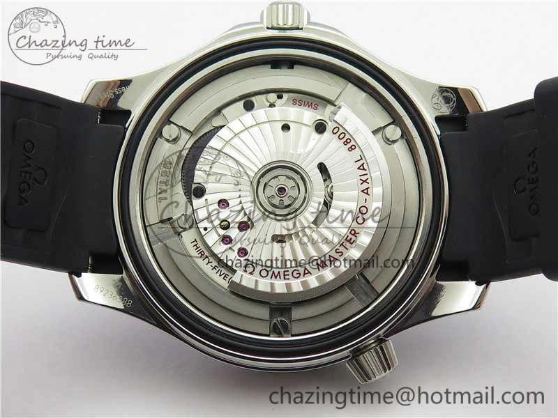 2019 Seamaster Diver 300M OMF Best Edition Black Ceramic White Dial on Black Rubber Strap A8800