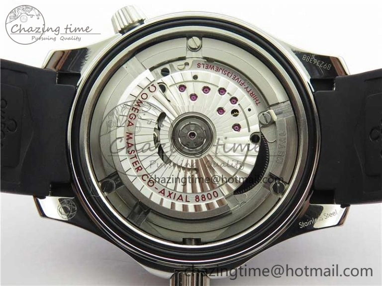 2019 Seamaster Diver 300M OMF Best Edition Black Ceramic White Dial on Black Rubber Strap A8800