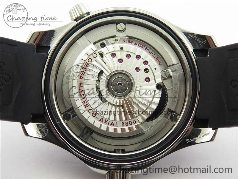 2019 Seamaster Diver 300M OMF Best Edition Black Ceramic White Dial on Black Rubber Strap A8800