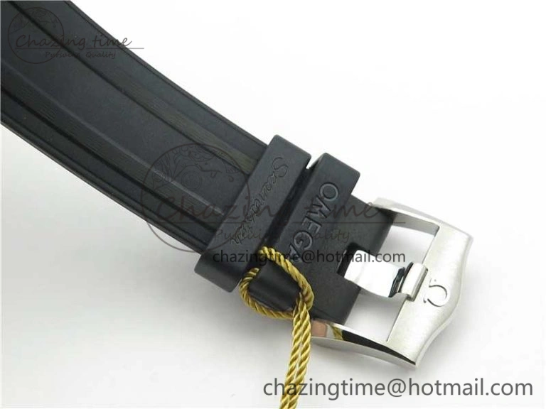 2019 Seamaster Diver 300M OMF Best Edition Black Ceramic White Dial on Black Rubber Strap A8800
