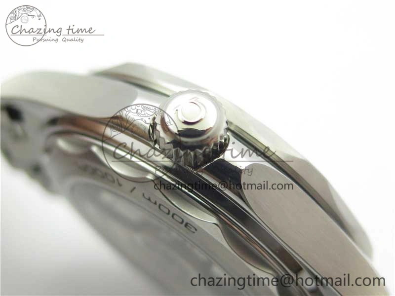 2019 Seamaster Diver 300M SS VSF 1:1 Best Edition Black Bezel White Dial on SS Bracelet A8800