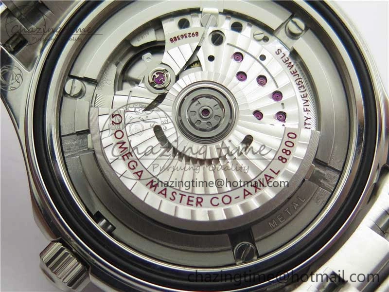 2019 Seamaster Diver 300M SS VSF 1:1 Best Edition Black Bezel White Dial on SS Bracelet A8800