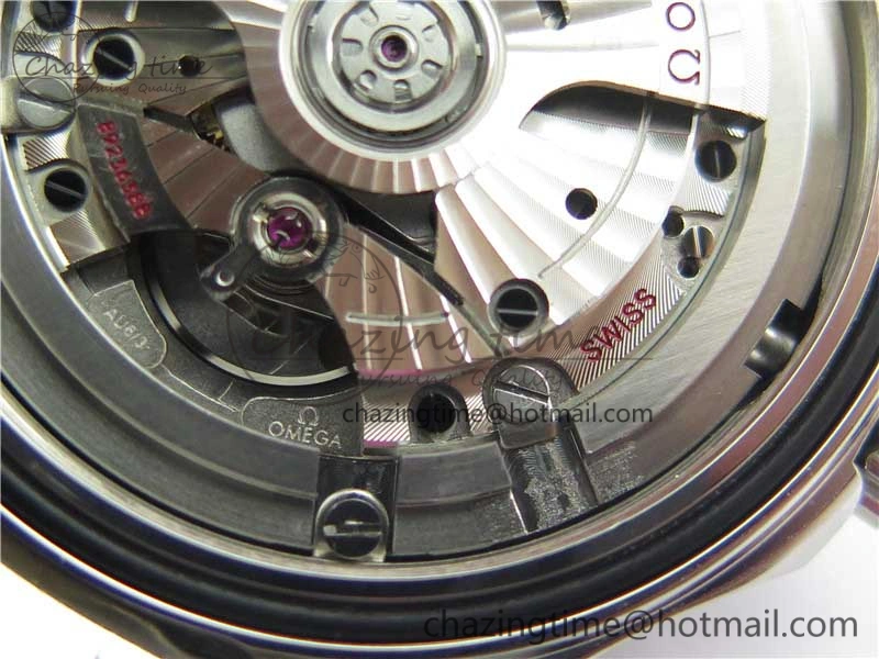 2019 Seamaster Diver 300M SS VSF 1:1 Best Edition Black Bezel White Dial on SS Bracelet A8800