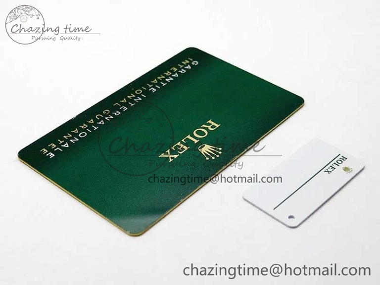 2020 Custom Made Rolex Warranty Card with Anti-Forgery Crown and Fluorescent Label