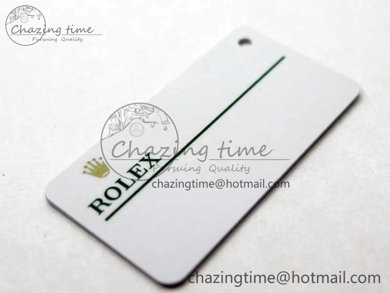 2020 Custom Made Rolex Warranty Card with Anti-Forgery Crown and Fluorescent Label