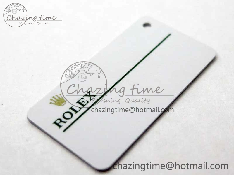 2020 Custom Made Rolex Warranty Card with Anti-Forgery Crown and Fluorescent Label