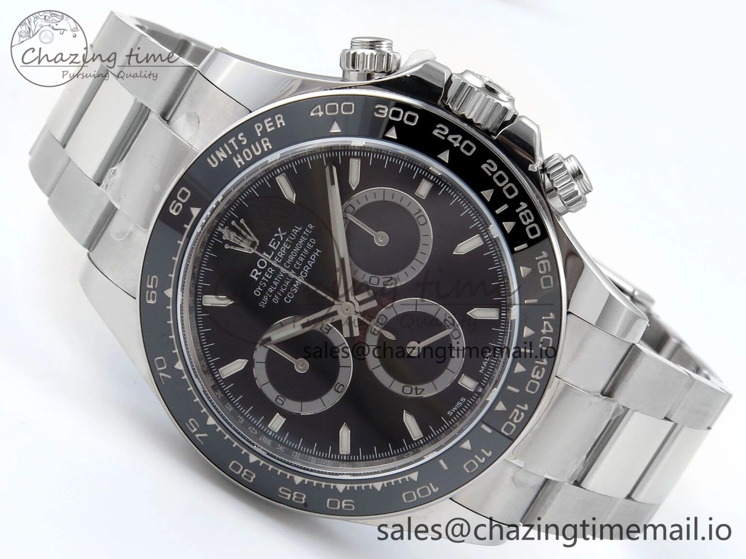 2023 Daytona 126500 AR+F 1:1 Best Edition 904L SS Case and Bracelet Black Dial SA4131