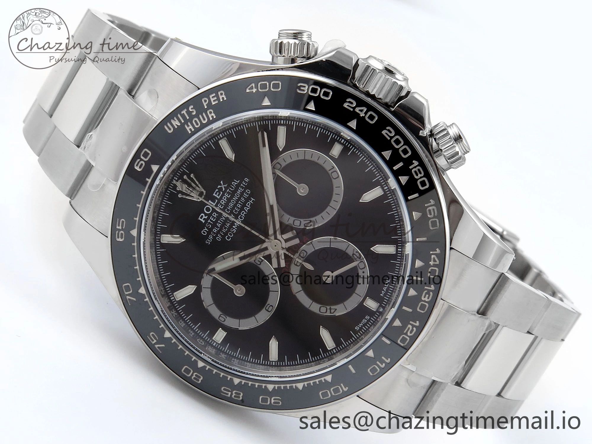 2023 Daytona 126500 AR+F 1:1 Best Edition 904L SS Case and Bracelet Black Dial SA4131