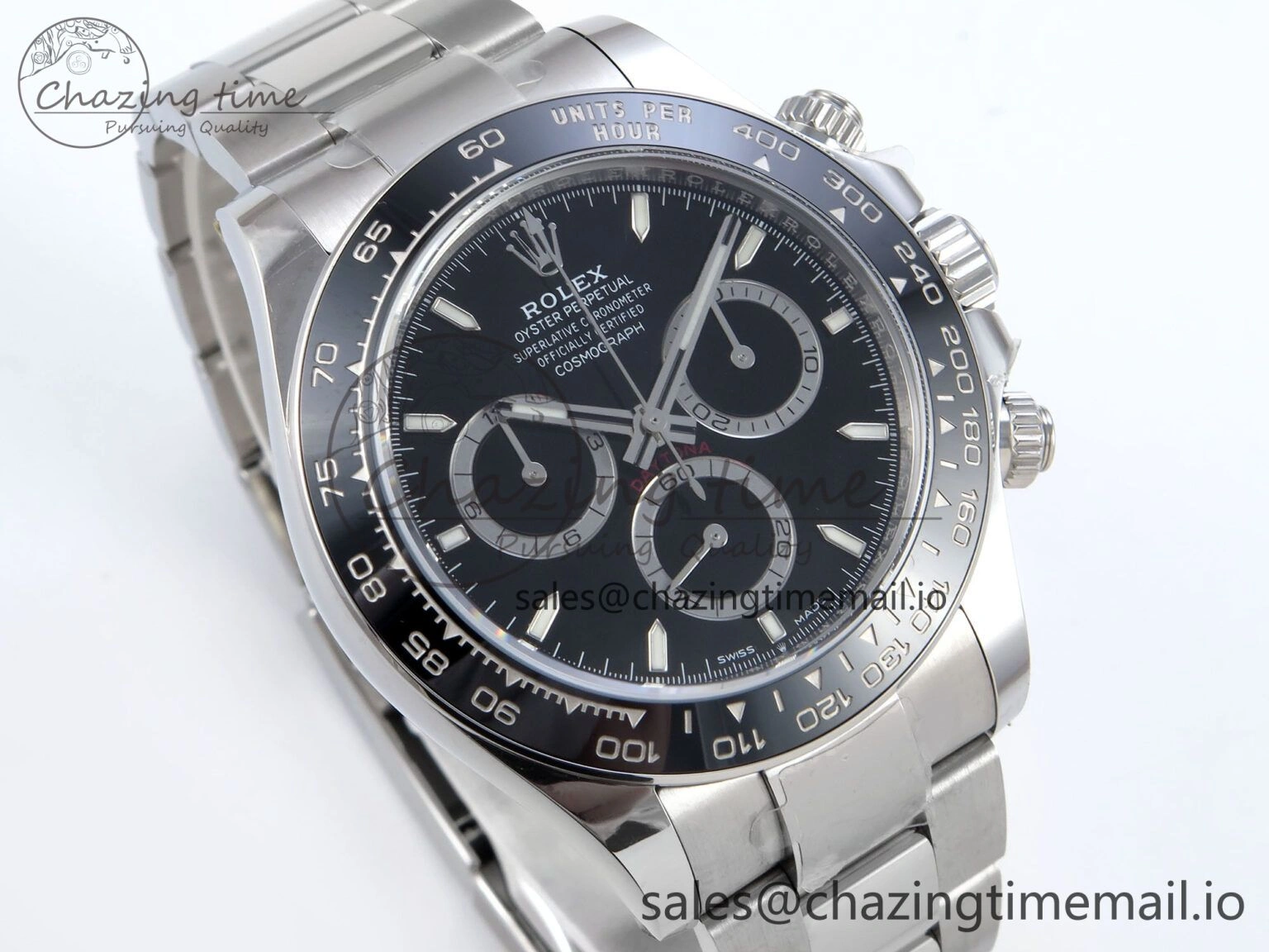 2023 Daytona 126500 AR+F 1:1 Best Edition 904L SS Case and Bracelet Black Dial SA4131