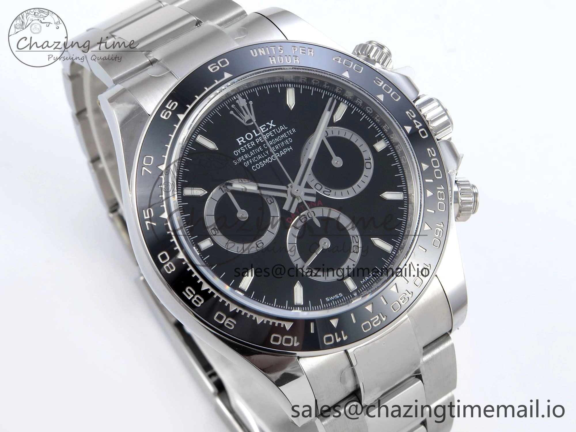 2023 Daytona 126500 AR+F 1:1 Best Edition 904L SS Case and Bracelet Black Dial SA4131