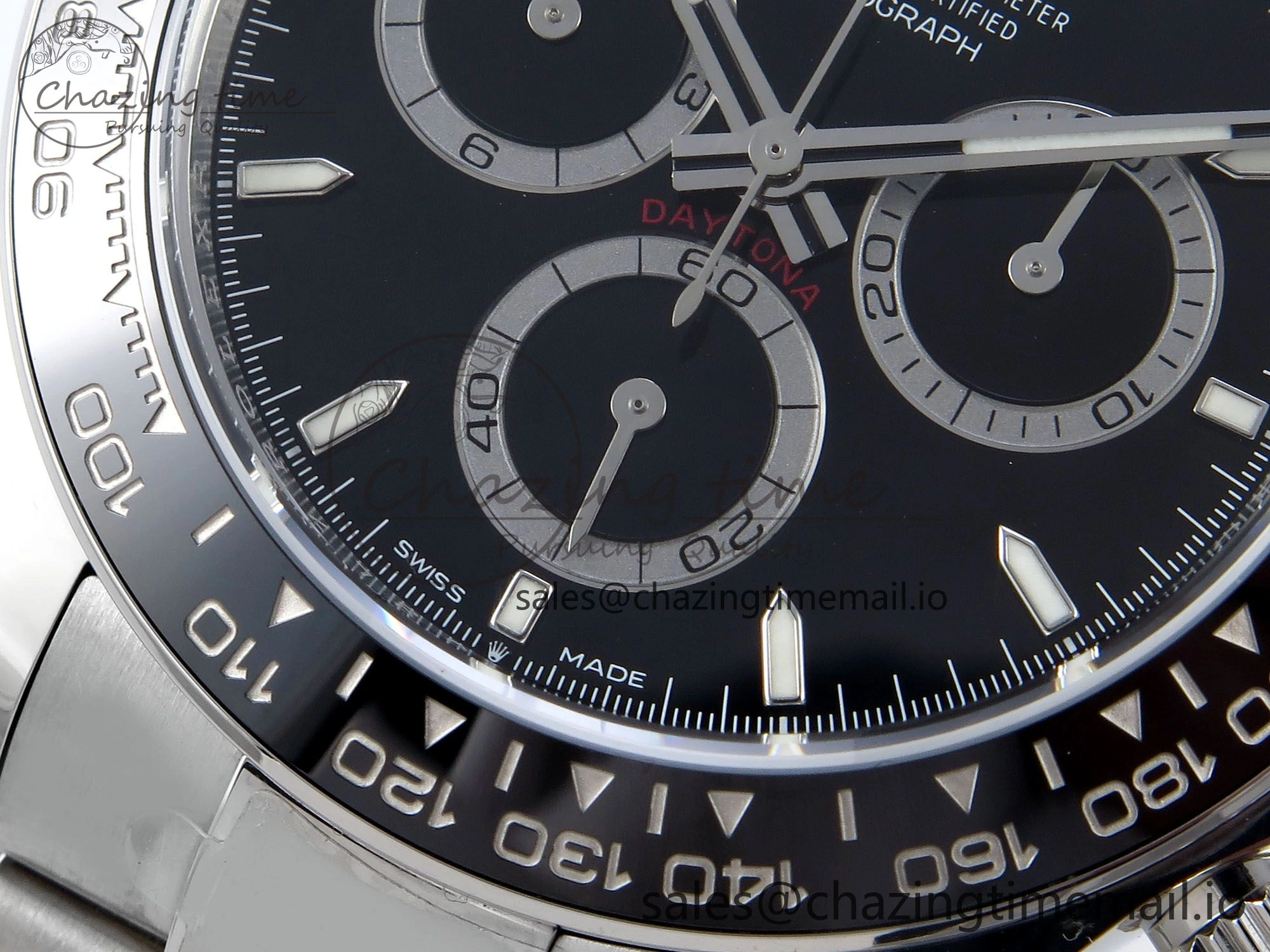 2023 Daytona 126500 AR+F 1:1 Best Edition 904L SS Case and Bracelet Black Dial SA4131