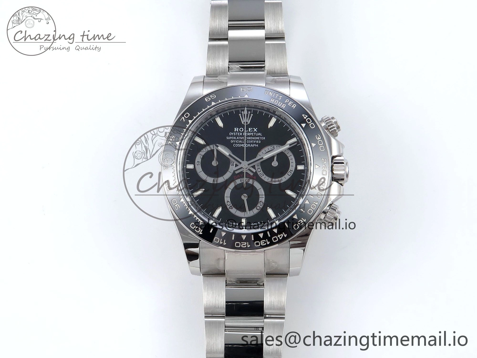 2023 Daytona 126500 AR+F 1:1 Best Edition 904L SS Case and Bracelet Black Dial SA4131
