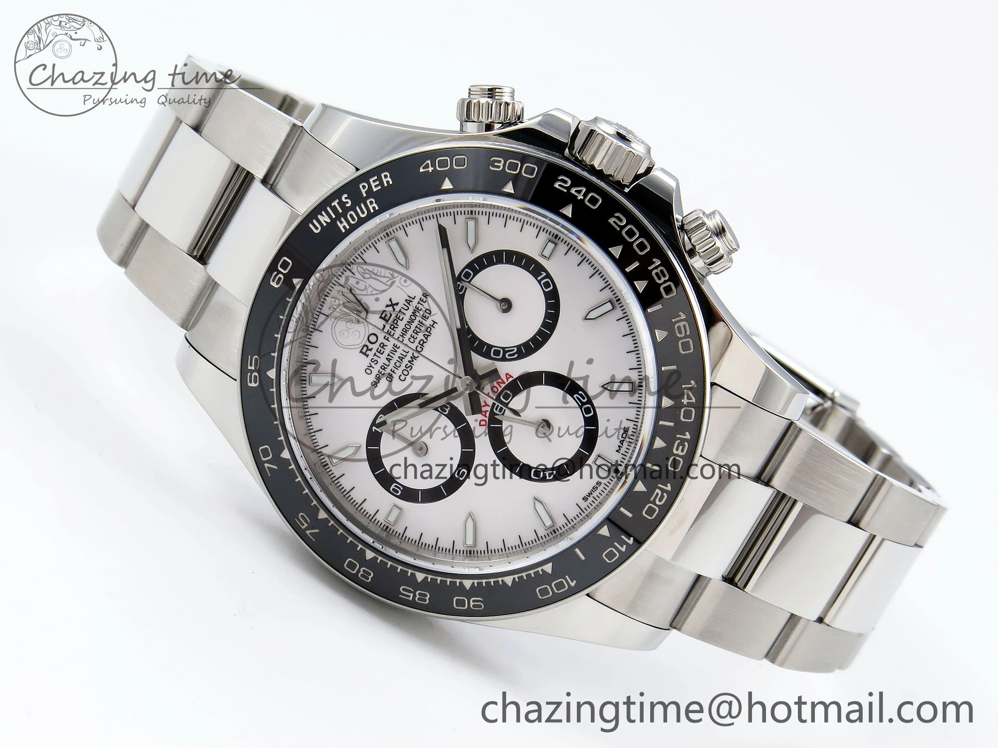 2023 Daytona 126500 AR+F 1:1 Best Edition 904L SS Case and Bracelet White Dial SA4131