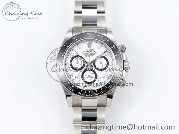 2023 Daytona 126500 AR+F 1:1 Best Edition 904L SS Case and Bracelet White Dial SA4131