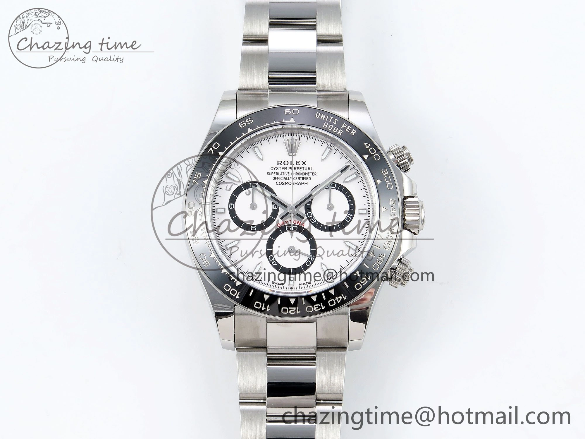 2023 Daytona 126500 AR+F 1:1 Best Edition 904L SS Case and Bracelet White Dial SA4131