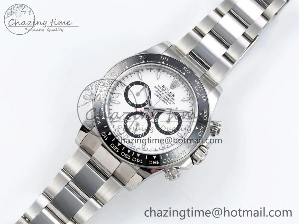 2023 Daytona 126500 AR+F 1:1 Best Edition 904L SS Case and Bracelet White Dial SA4131