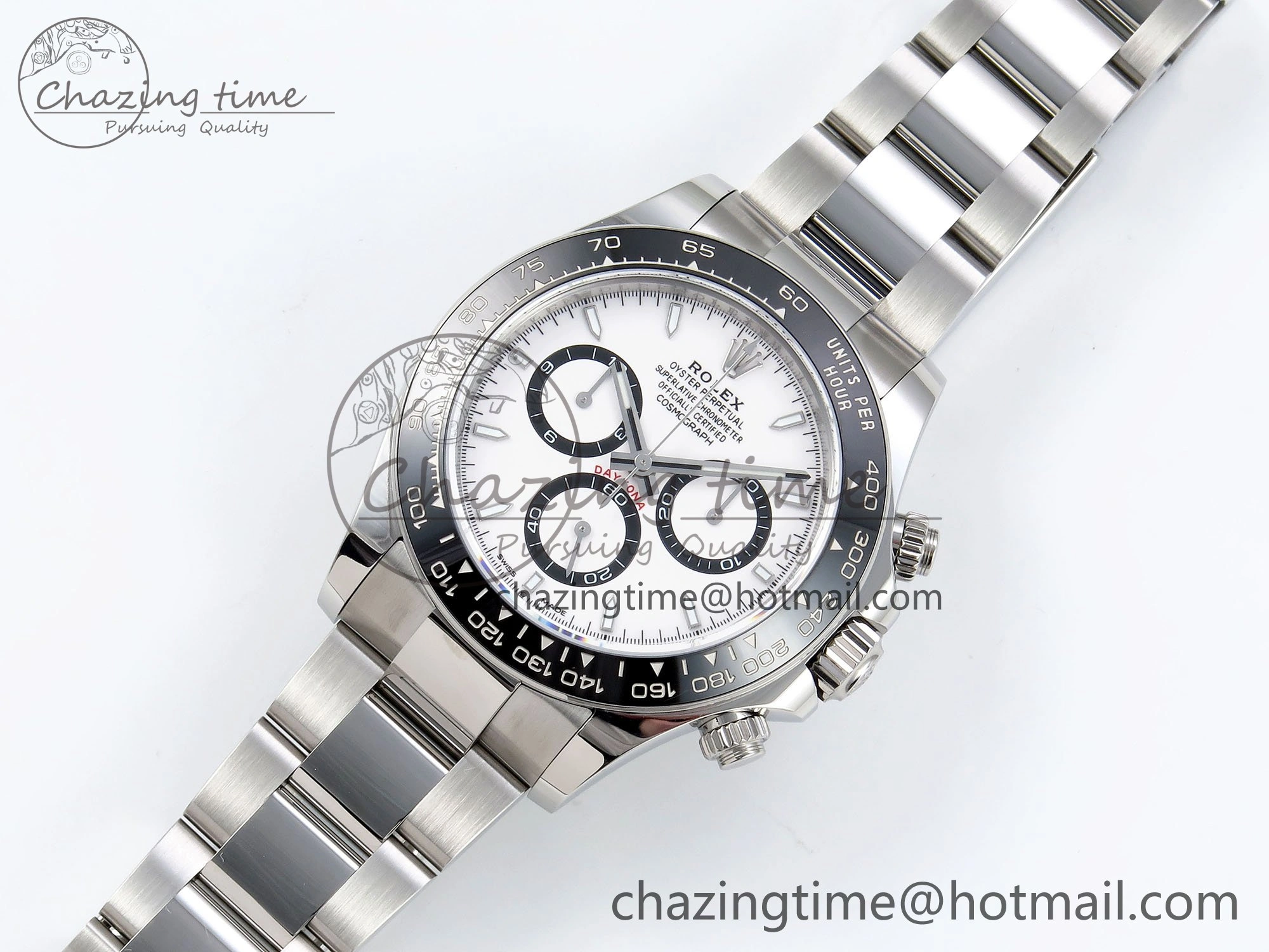 2023 Daytona 126500 AR+F 1:1 Best Edition 904L SS Case and Bracelet White Dial SA4131