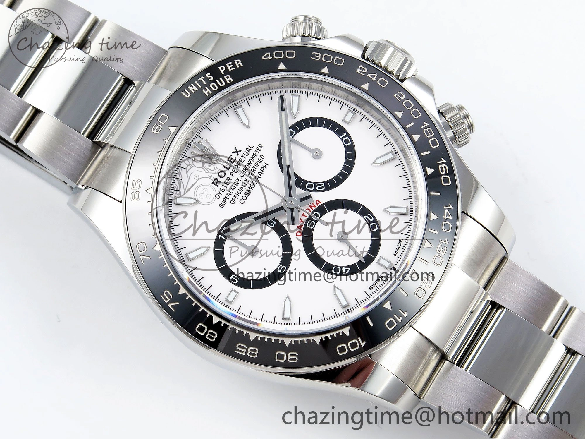 2023 Daytona 126500 AR+F 1:1 Best Edition 904L SS Case and Bracelet White Dial SA4131