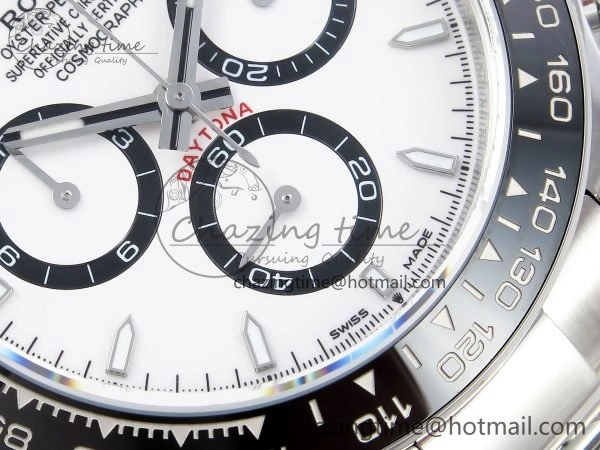 2023 Daytona 126500 AR+F 1:1 Best Edition 904L SS Case and Bracelet White Dial SA4131