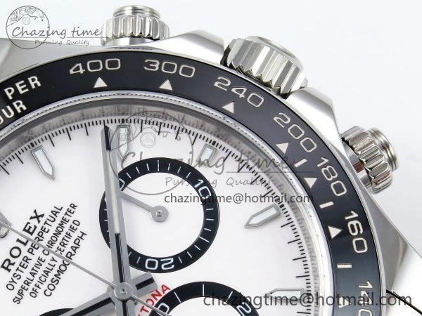 2023 Daytona 126500 AR+F 1:1 Best Edition 904L SS Case and Bracelet White Dial SA4131