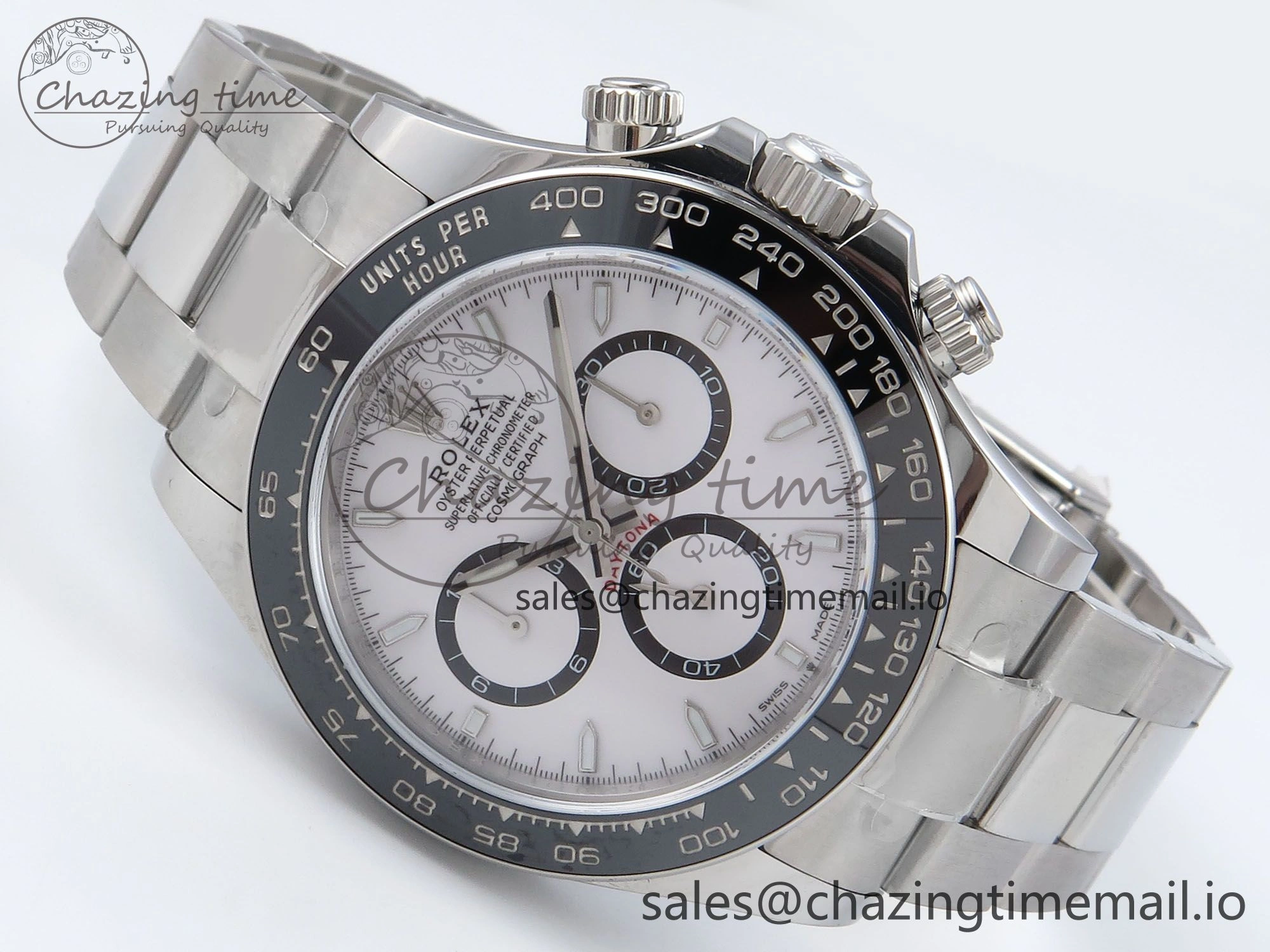 2023 Daytona 126500 AR+F 1:1 Best Edition 904L SS Case and Bracelet White Dial SA4131