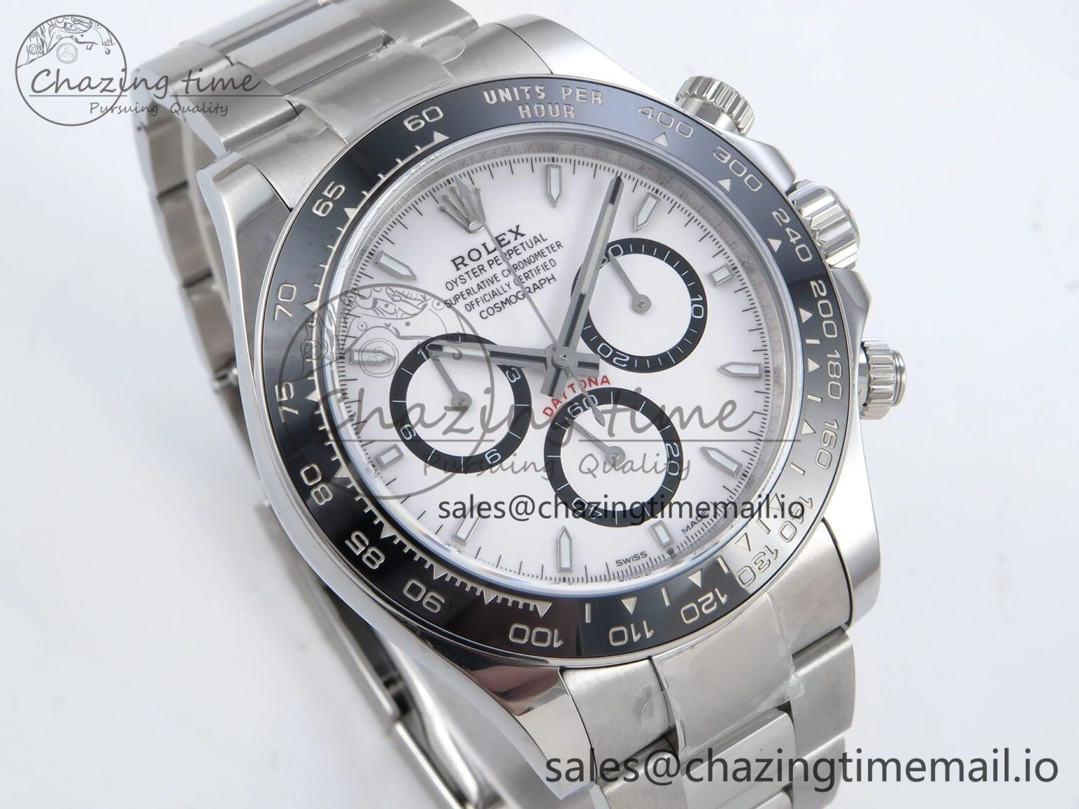 2023 Daytona 126500 AR+F 1:1 Best Edition 904L SS Case and Bracelet White Dial SA4131