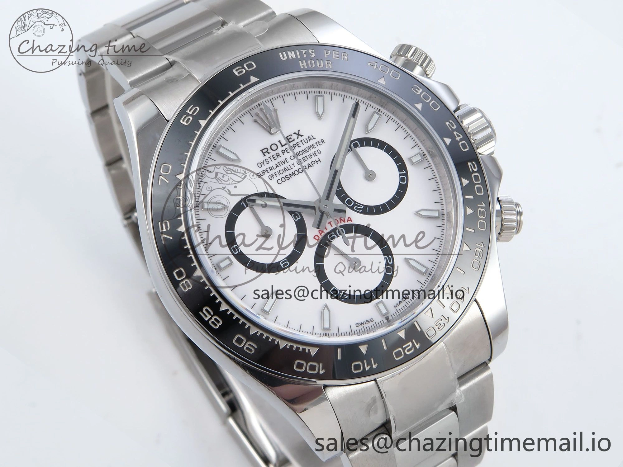 2023 Daytona 126500 AR+F 1:1 Best Edition 904L SS Case and Bracelet White Dial SA4131