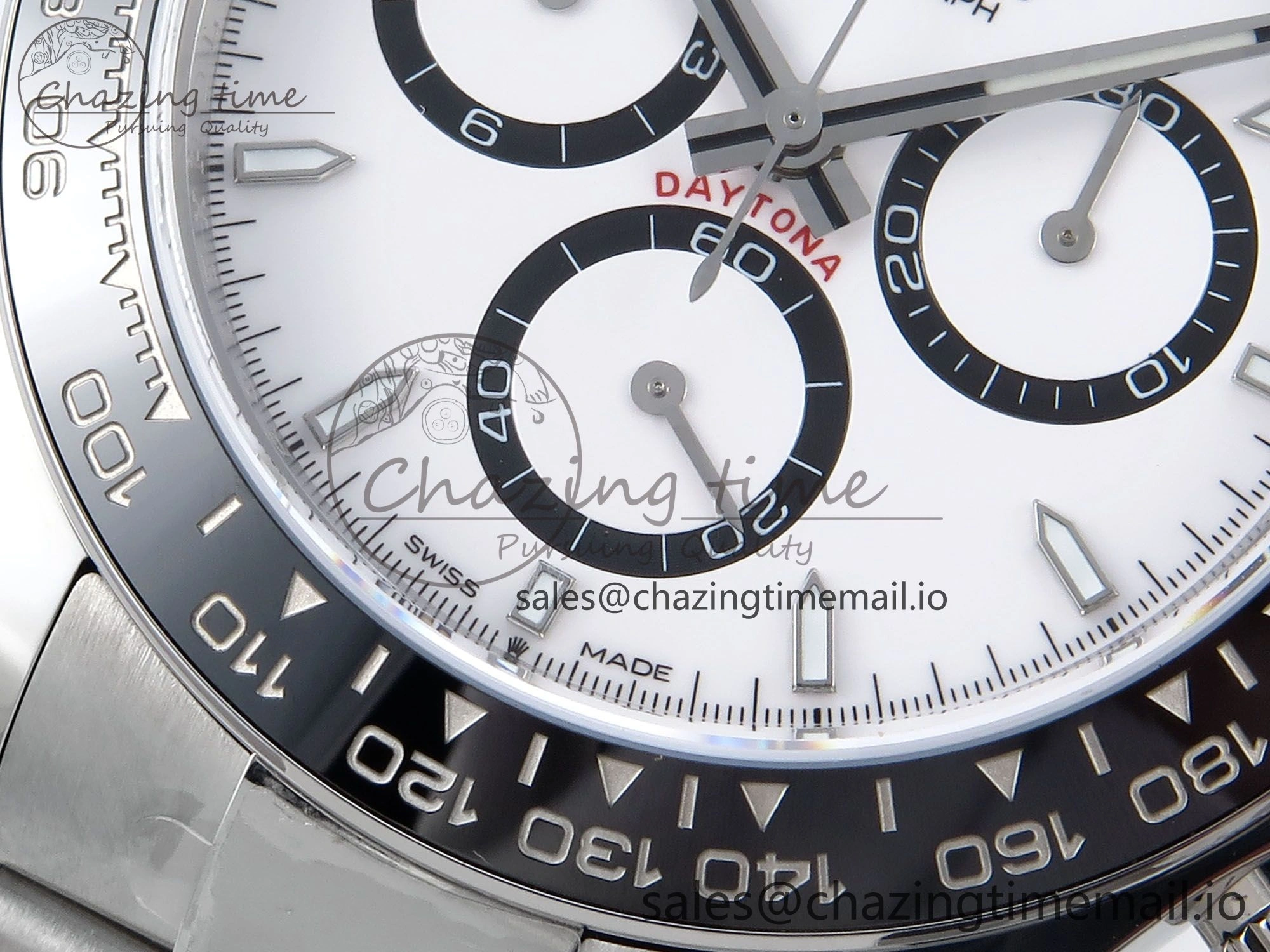 2023 Daytona 126500 AR+F 1:1 Best Edition 904L SS Case and Bracelet White Dial SA4131