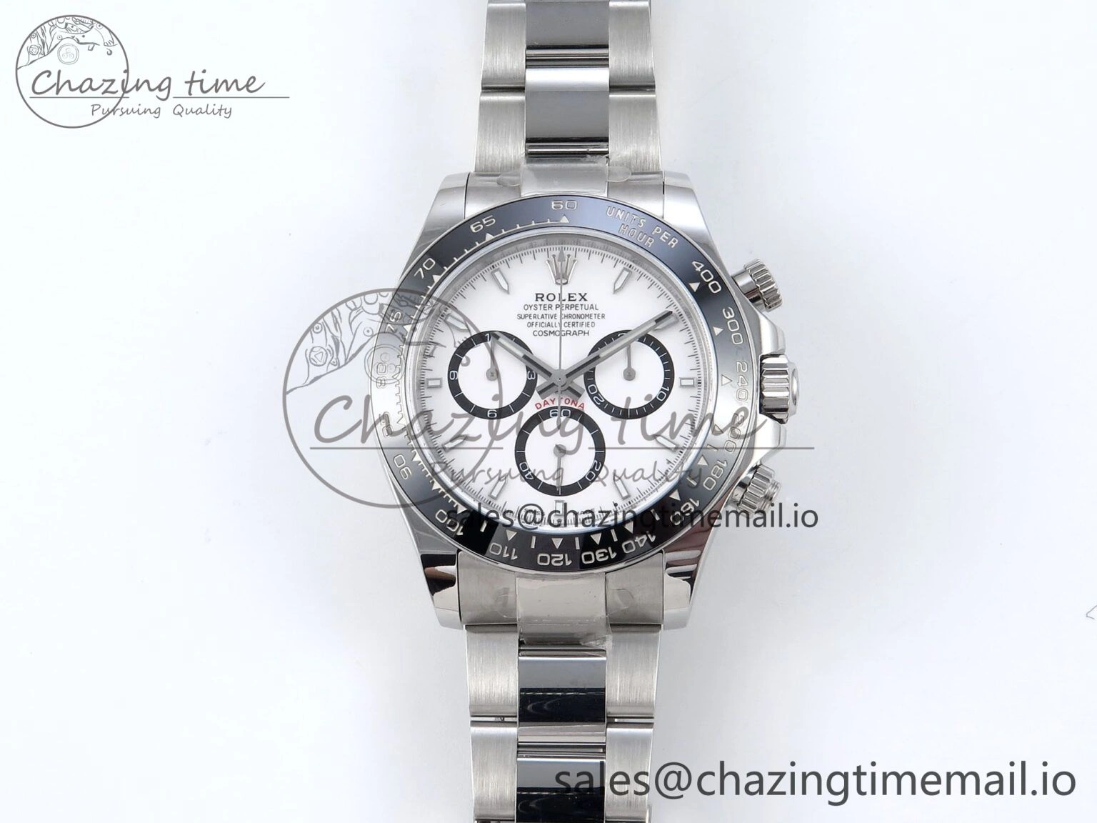 2023 Daytona 126500 AR+F 1:1 Best Edition 904L SS Case and Bracelet White Dial SA4131