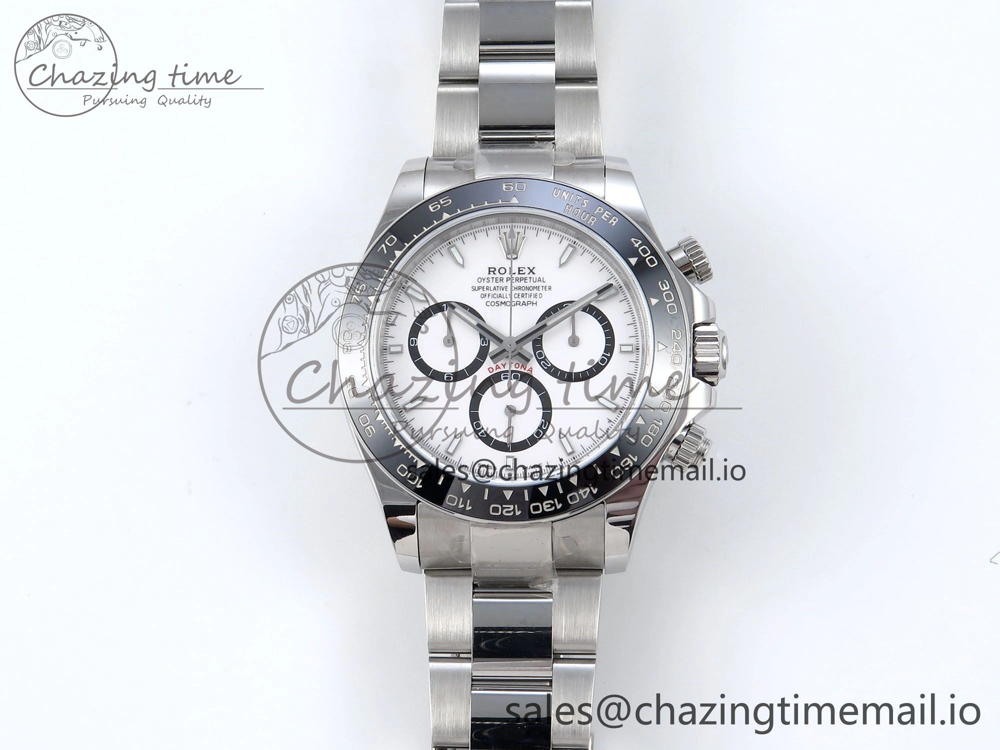2023 Daytona 126500 AR+F 1:1 Best Edition 904L SS Case and Bracelet White Dial SA4131