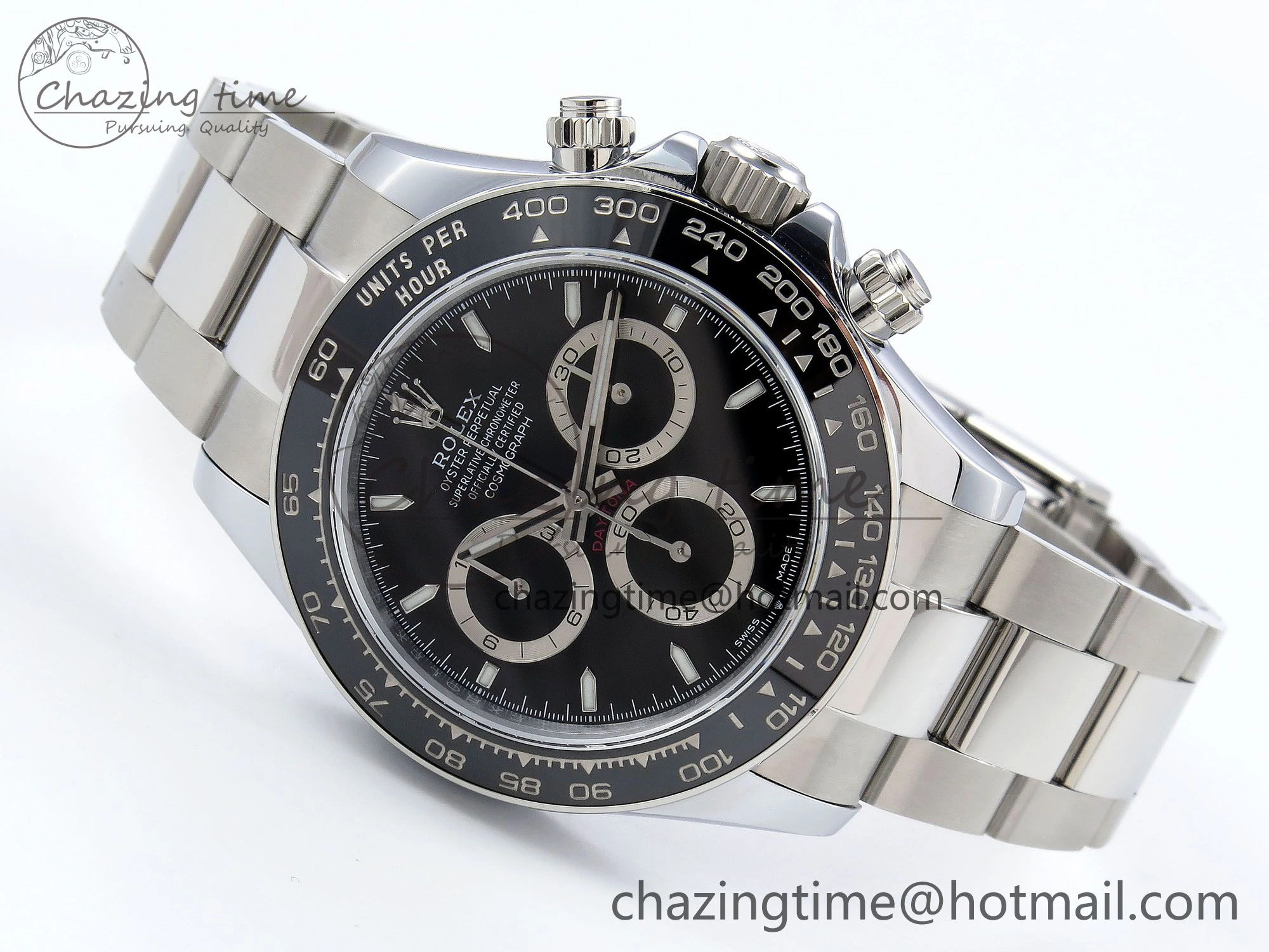2023 Daytona 126500 QF 1:1 Best Edition 904L Steel Black Dial on SS Bracelet SH4131