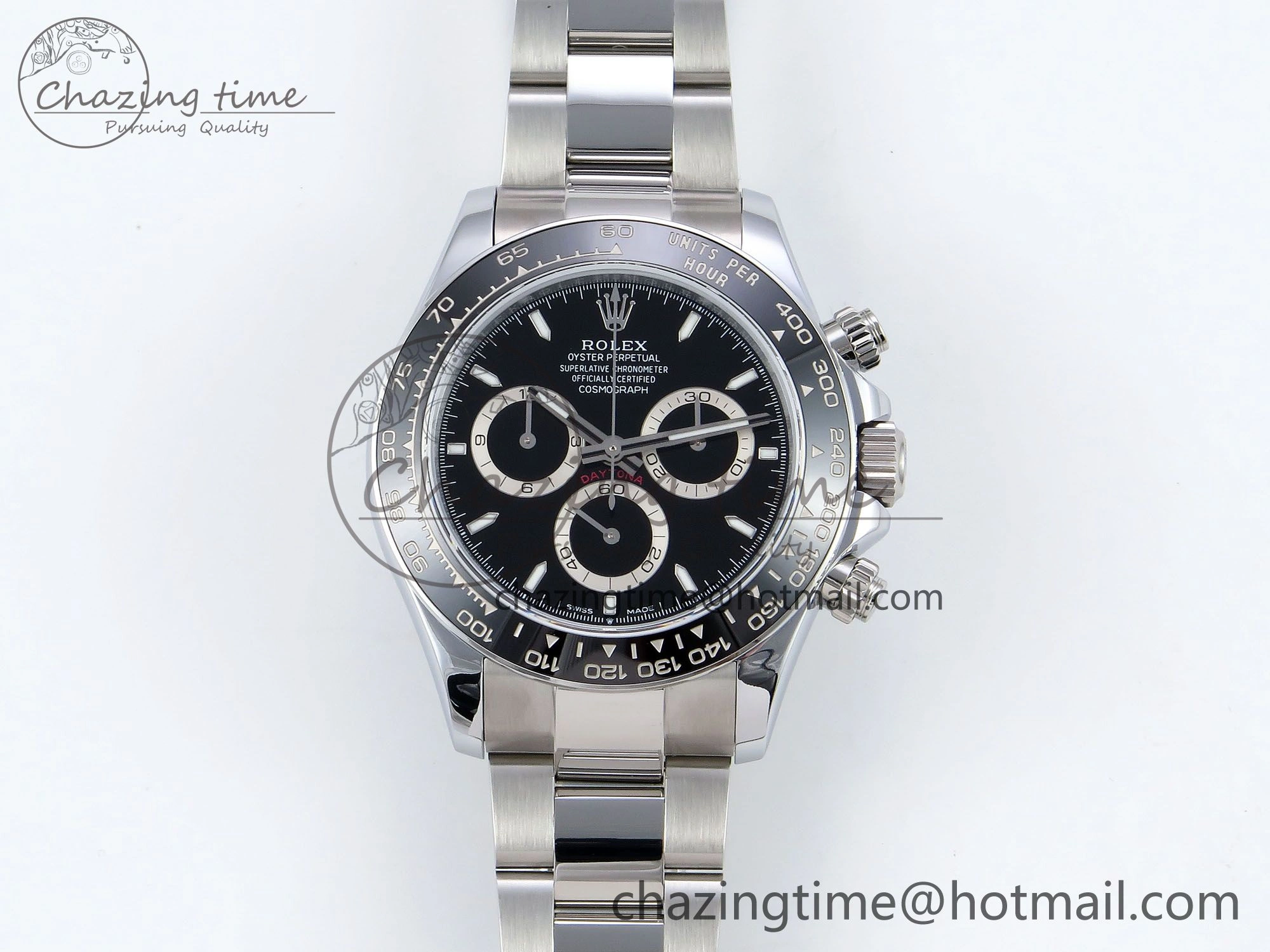 2023 Daytona 126500 QF 1:1 Best Edition 904L Steel Black Dial on SS Bracelet SH4131