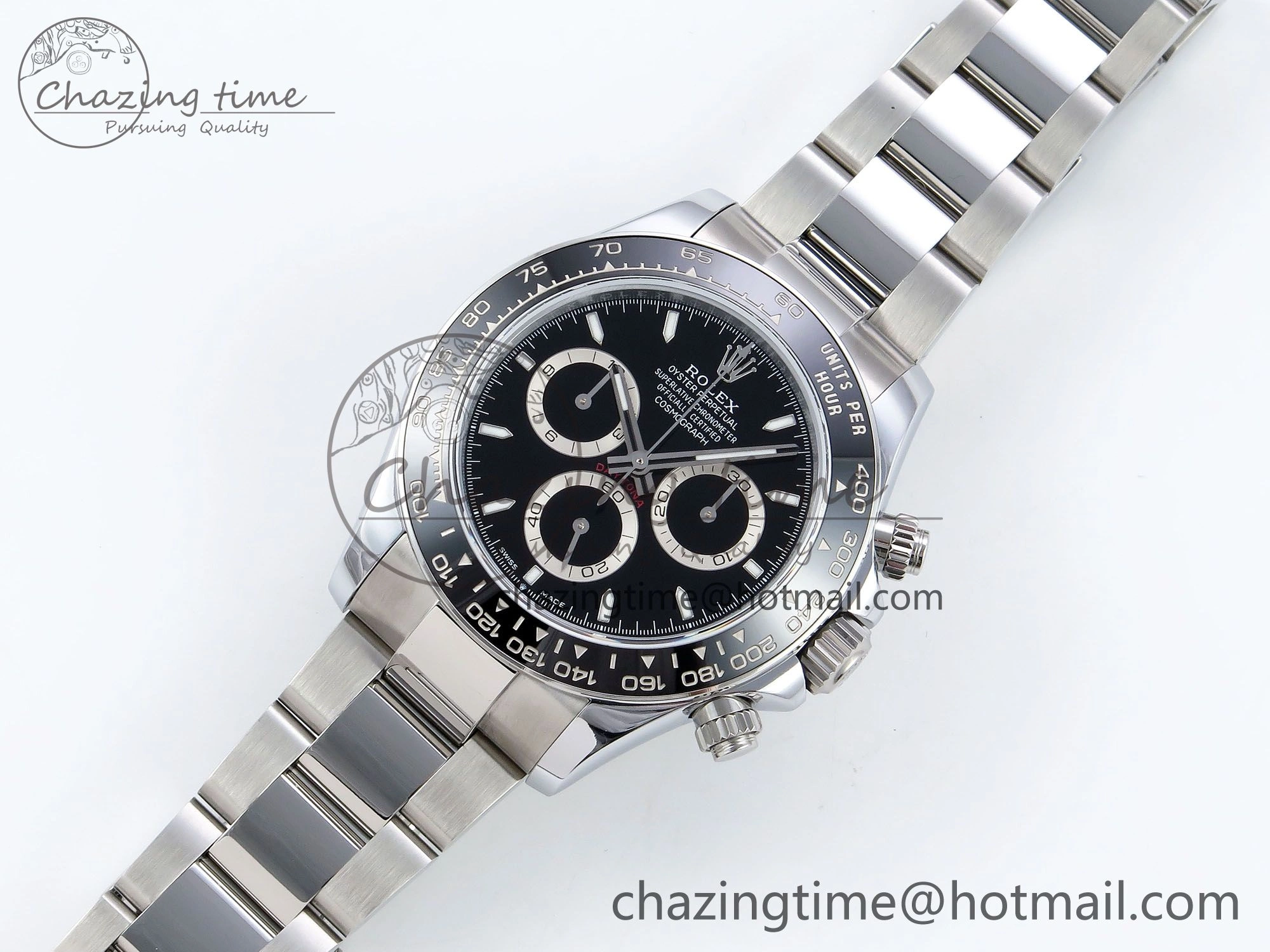 2023 Daytona 126500 QF 1:1 Best Edition 904L Steel Black Dial on SS Bracelet SH4131