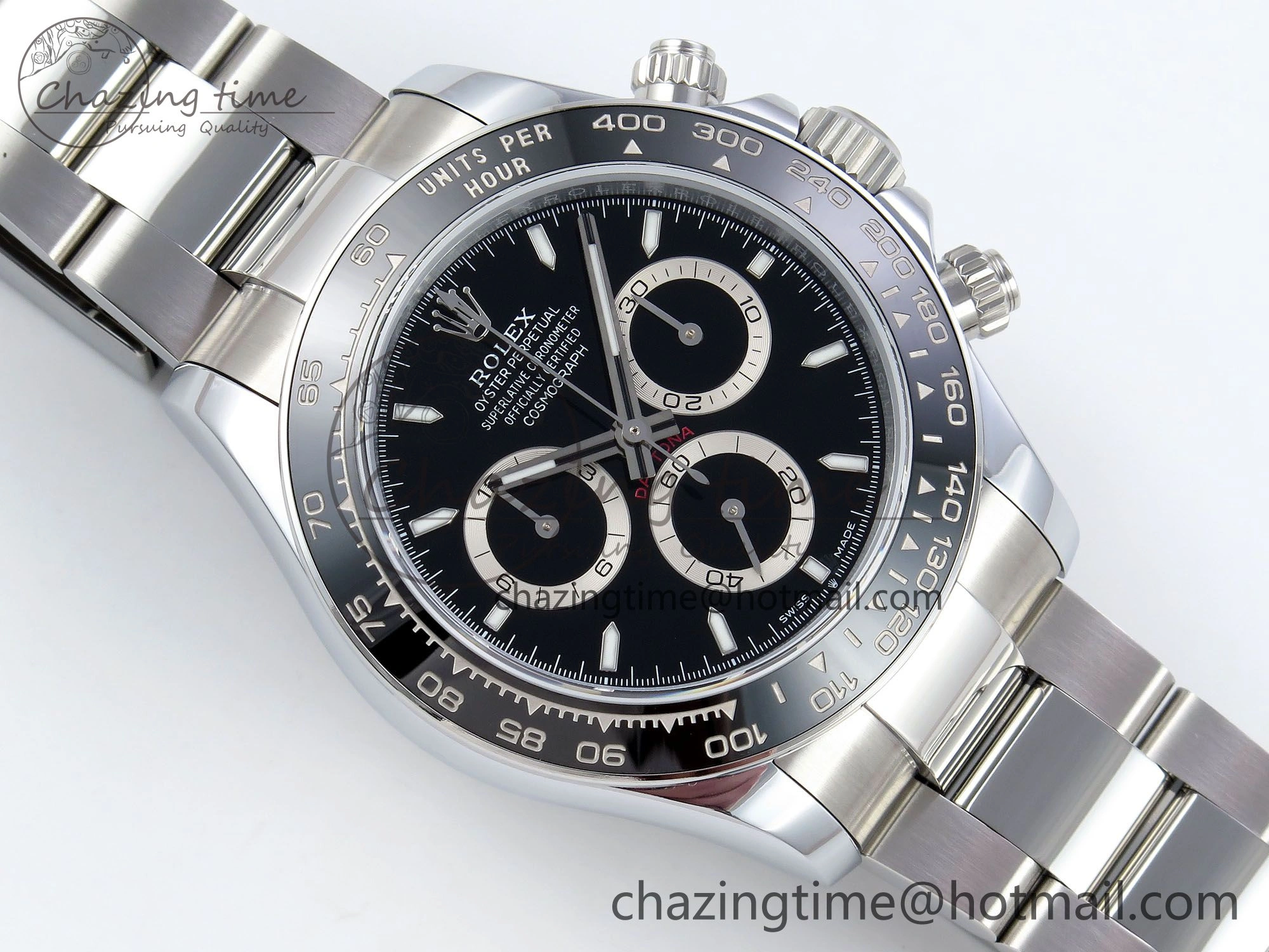 2023 Daytona 126500 QF 1:1 Best Edition 904L Steel Black Dial on SS Bracelet SH4131