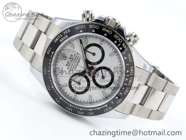 2023 Daytona 126500 QF 1:1 Best Edition 904L Steel White Dial on SS Bracelet SH4131