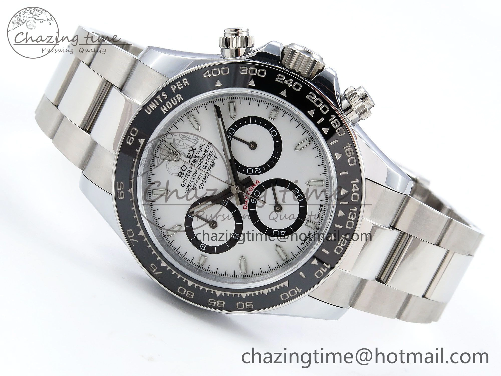 2023 Daytona 126500 QF 1:1 Best Edition 904L Steel White Dial on SS Bracelet SH4131