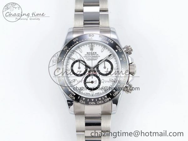 2023 Daytona 126500 QF 1:1 Best Edition 904L Steel White Dial on SS Bracelet SH4131