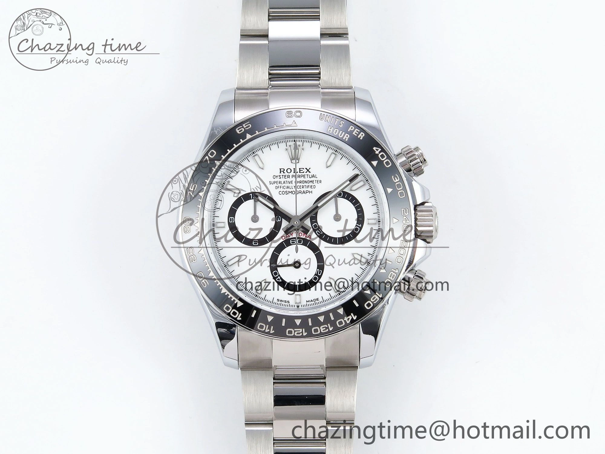 2023 Daytona 126500 QF 1:1 Best Edition 904L Steel White Dial on SS Bracelet SH4131